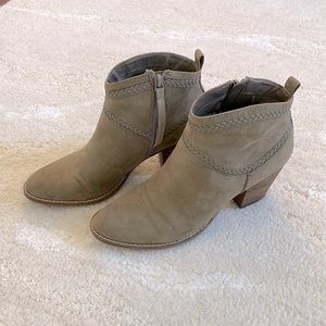 DV8 army green booties. Worn.